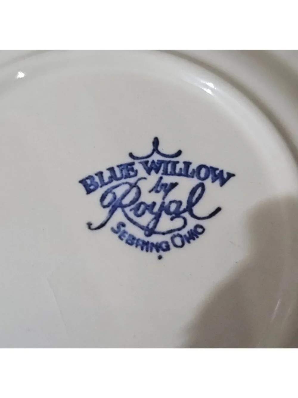 Royal USA Blue Willow Platter 12